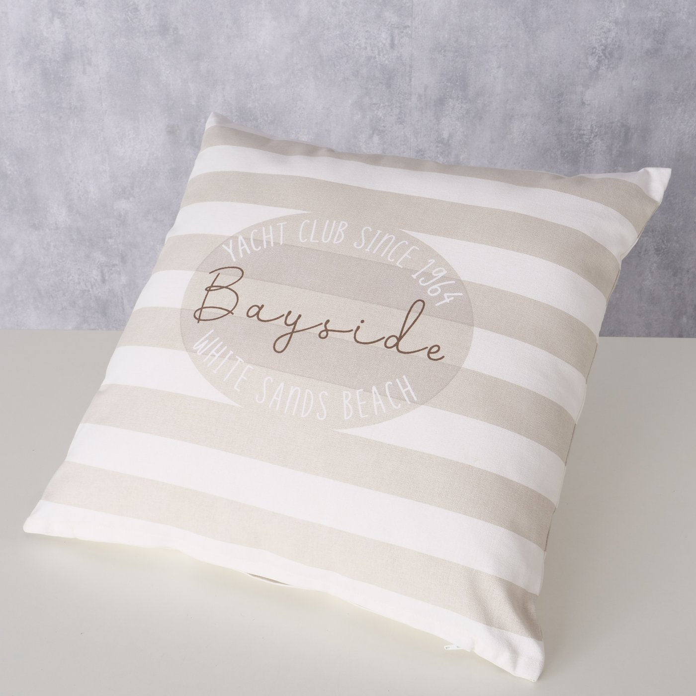 Kissen 45x45 cm beige "Bayside" von Boltze - Dekokissen maritim