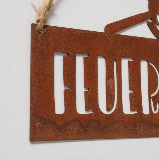 Aufhänger aus Metall "Grillplatz/Feuerstelle" von Boltze - Gartendekoration Grillen