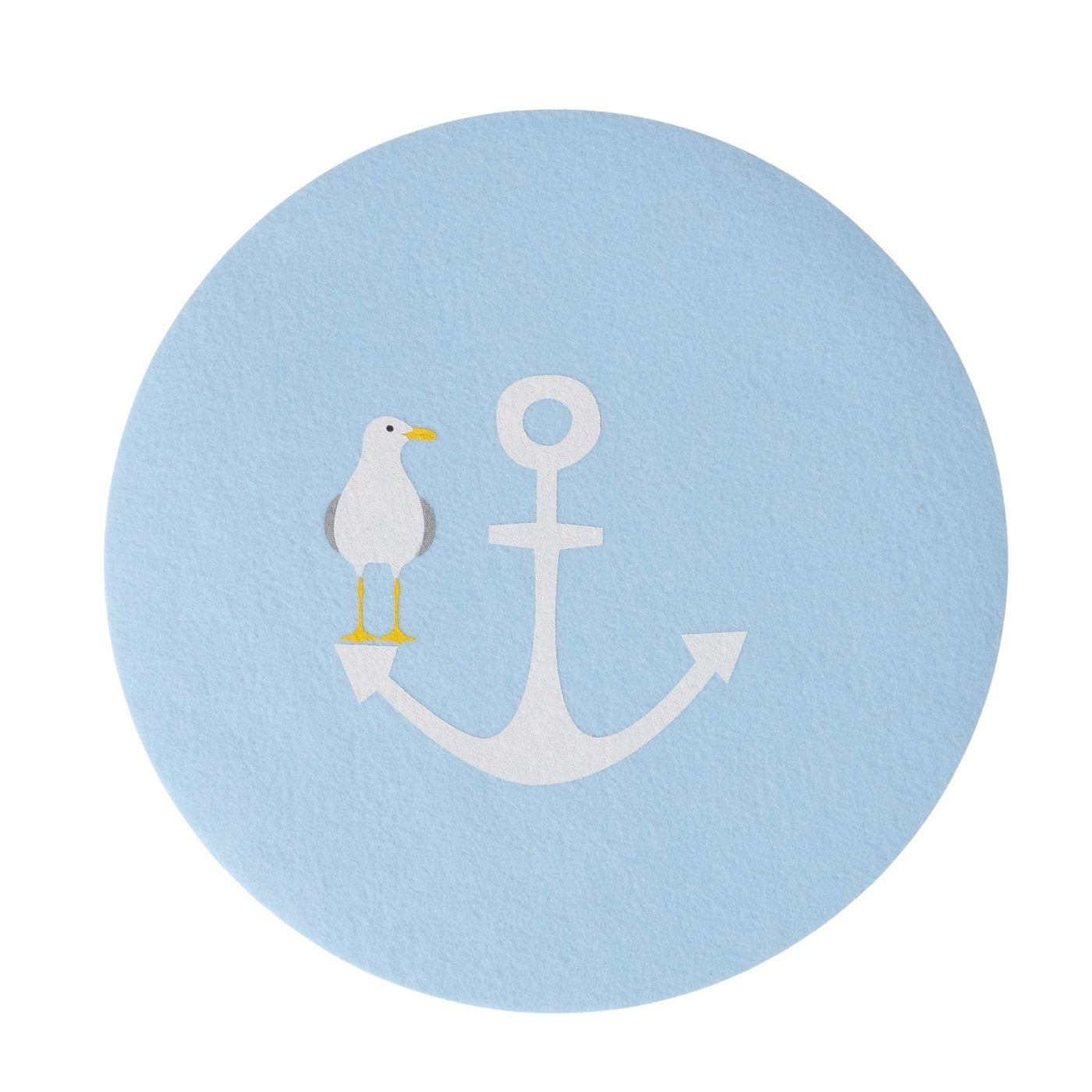 Nordisches Tischset Anker Möwe Hallig blau oder grau von Boltze - Schleswig-Holstein Geschenkidee