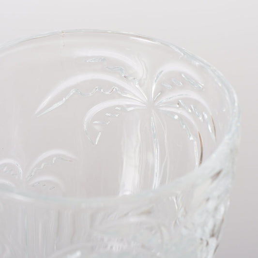 Weinglas mit Palmen-Relief von Boltze Strand Sommer Entspannen Wein