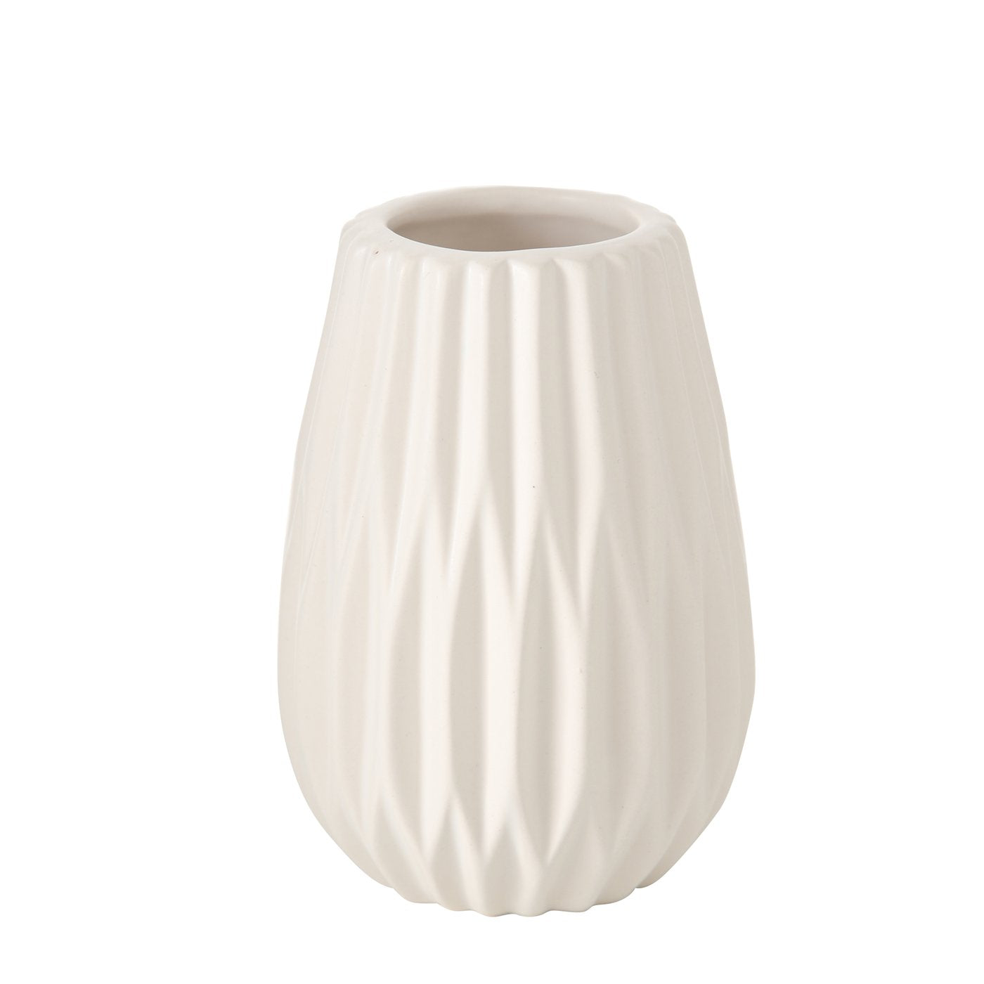 Vase aus Porzellan grau/schwarz/weiß von Boltze - Blumen Dekoration modern