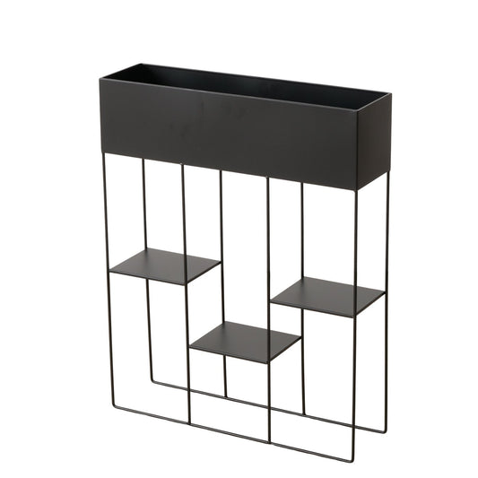 Modernes Regal aus Metall mit 3 Regalböden und Blumenkasten (indoor) von Boltze