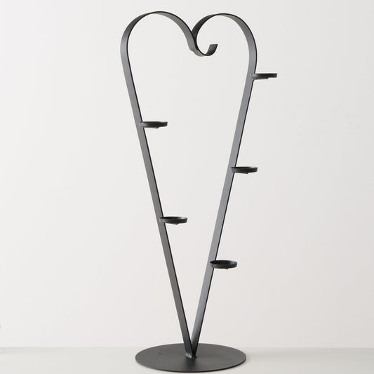 Dekoobjekt Teelichthalter aus Metall Herzform von Boltze