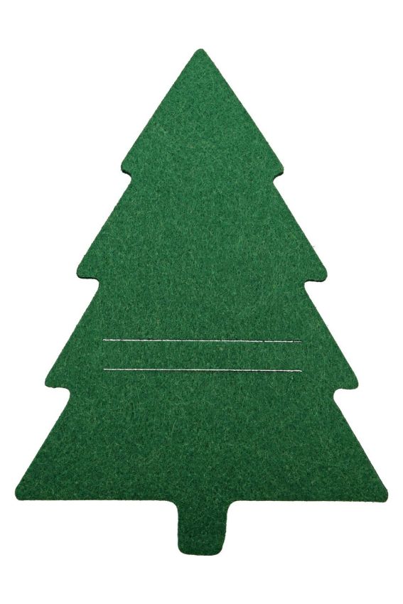 Bestecktaschen Tannenbaum Grün aus Filz von Gilde – Weihnachts-Tischdeko