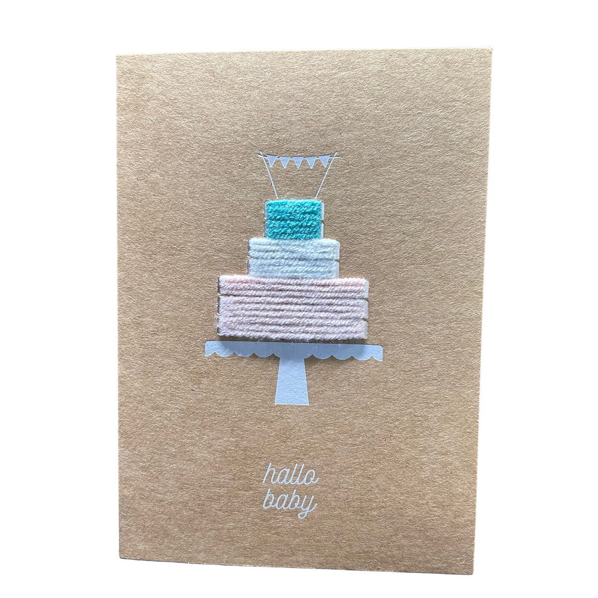 Karte zur Geburt „Hallo Baby“ mit Umschlag von räder design