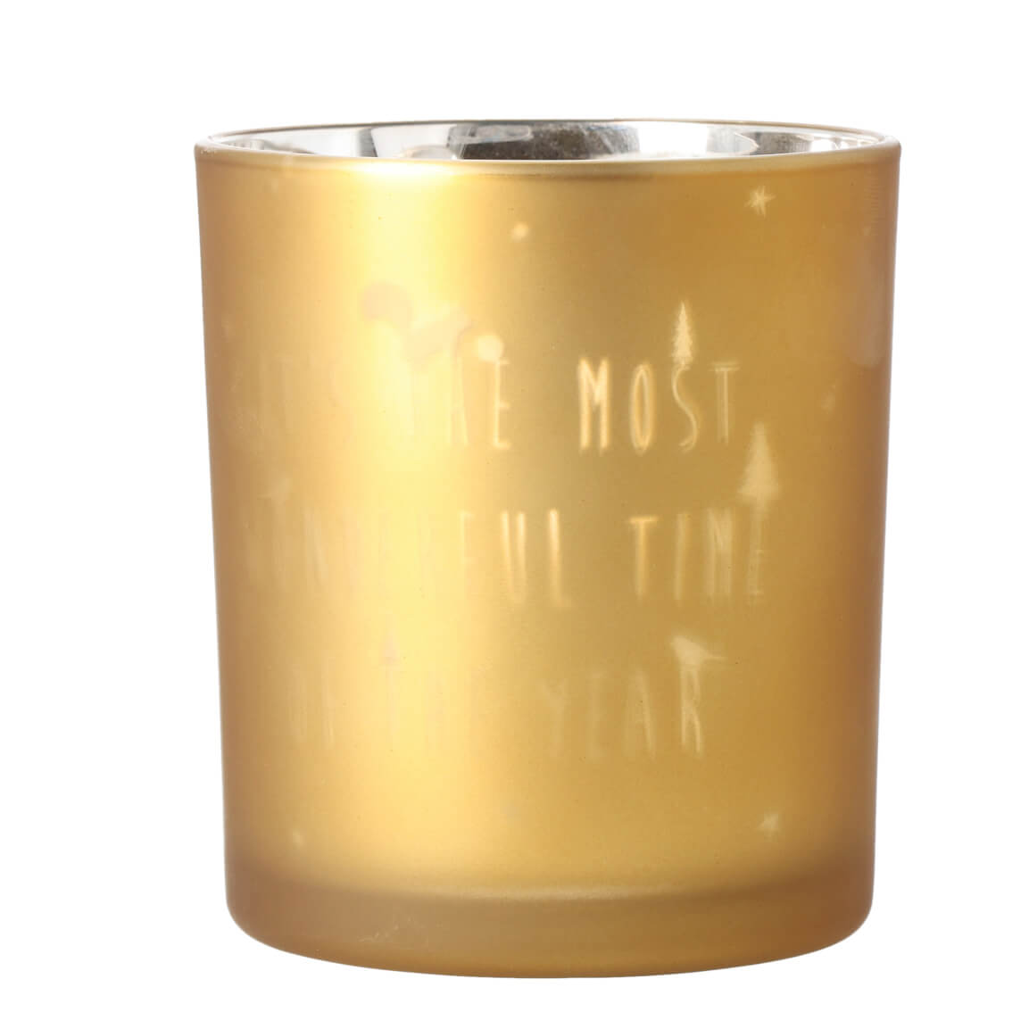 Teelichthalter aus Glas "It´s the most wonderful time of the year" von räder design - Weihnachten Weihnachtsdekoration