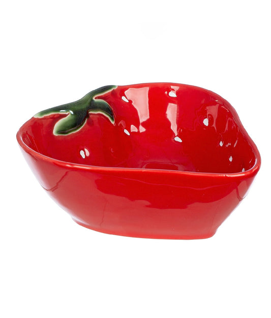Schale Erdbeere aus Keramik, Erdbeerschale von Gilde