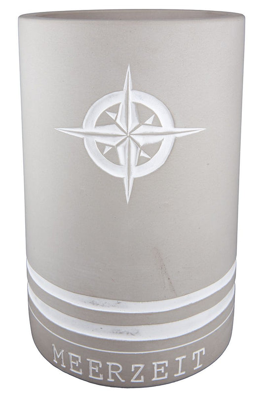 Weinkühler Meerzeit Anker oder Windrose aus Zement von Gilde Design