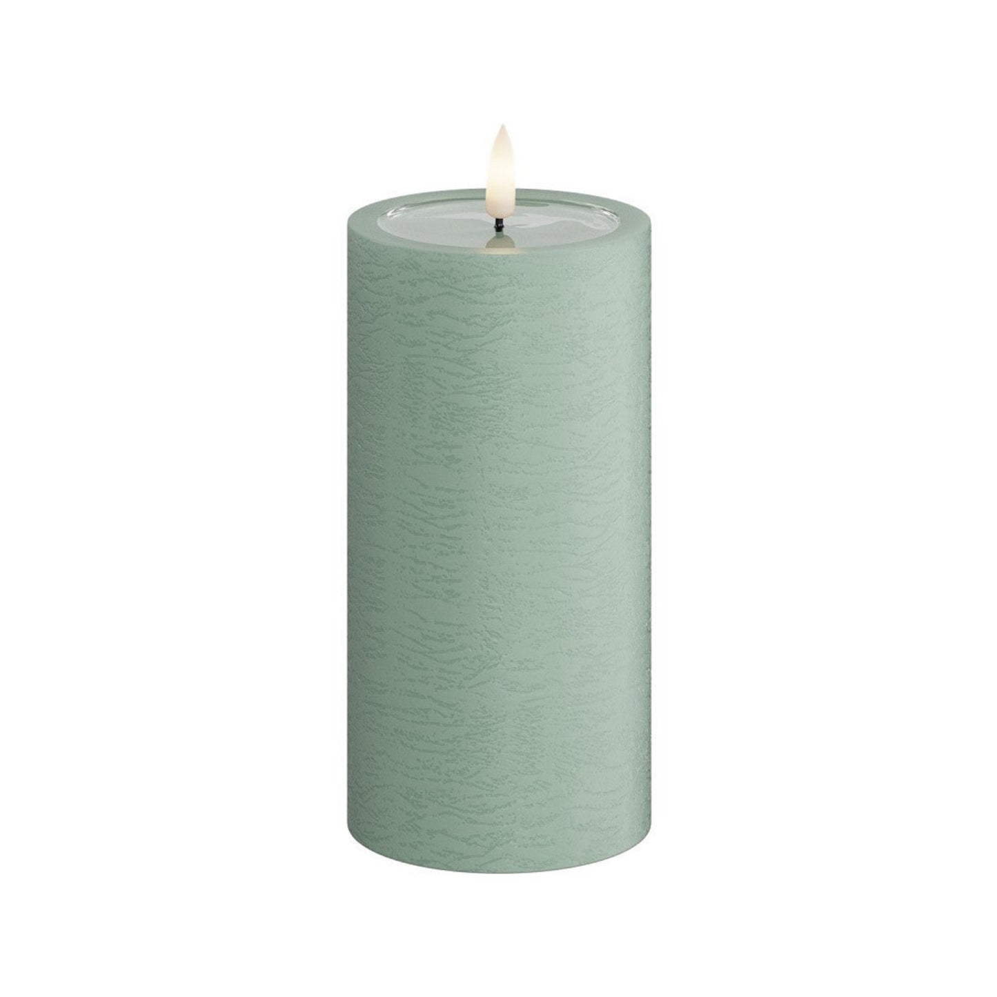 LED Stumpenkerze 15 cm salbei von Deluxe / Unique Homeart Candle / Kerzen