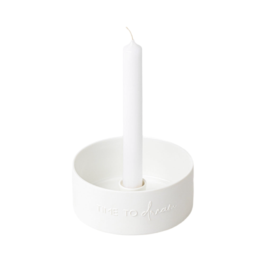 Porcelain wreath (small) for a 1 candle " Time to dream " by räder design