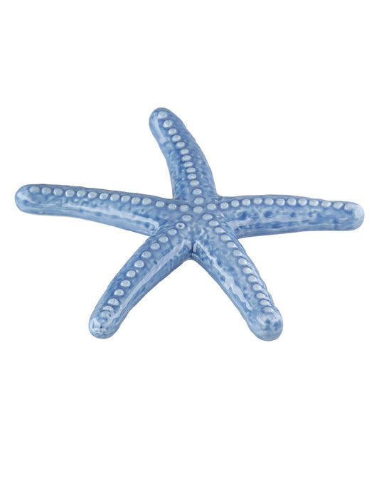 Dekoobjekt Seestern aus Porzellan blau von Gilde - maritime Dekoration