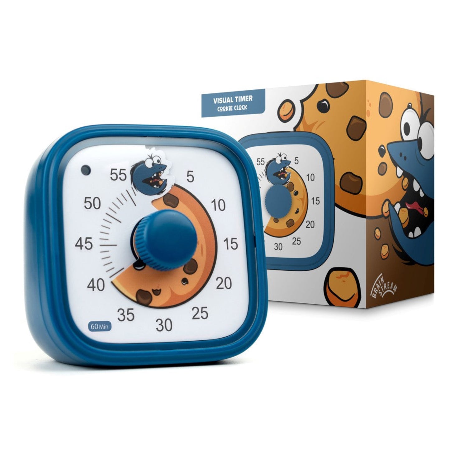 Visual Timer / Cookie Clock - Krümmelmonster Eieruhr Zeitmesser von Brainstream - Highlight für Kinder ausgefallene Eieruhr