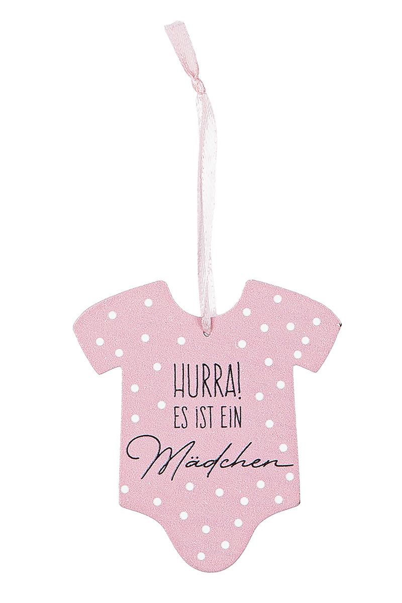 Geschenkanhänger Hallo Baby von Gilde - Geburt Geschenk Wünsche Anhänger