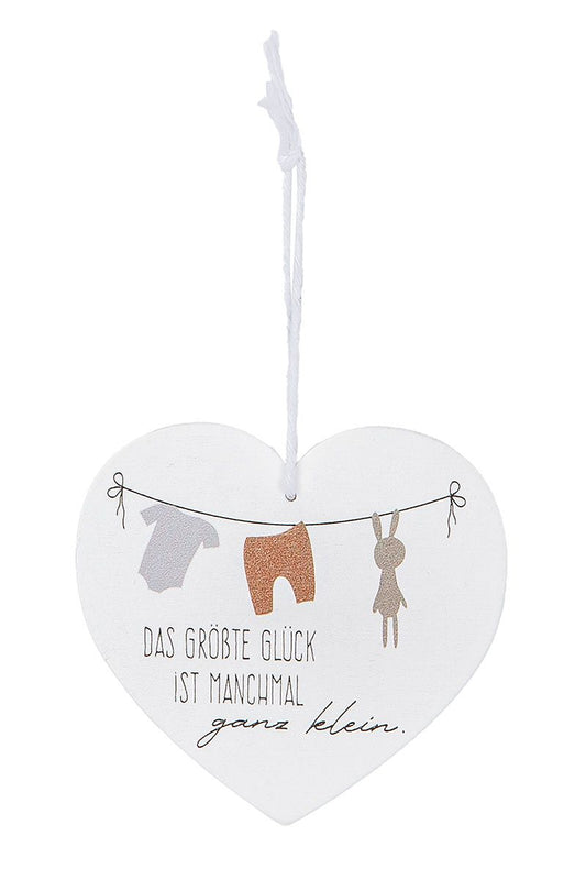 Geschenkanhänger Hallo Baby von Gilde - Geburt Geschenk Wünsche Anhänger