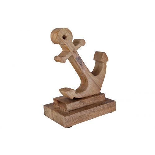 Maritimer Aufsteller Figur Standrelief Anker aus Mangoholz von Gilde