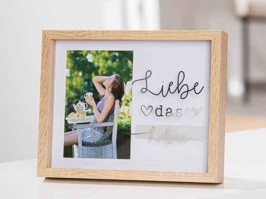 Fotorahmen 10 x 15 Liebe das Leben Bilderrahmen von Gilde - exklusiver Fotorahmen