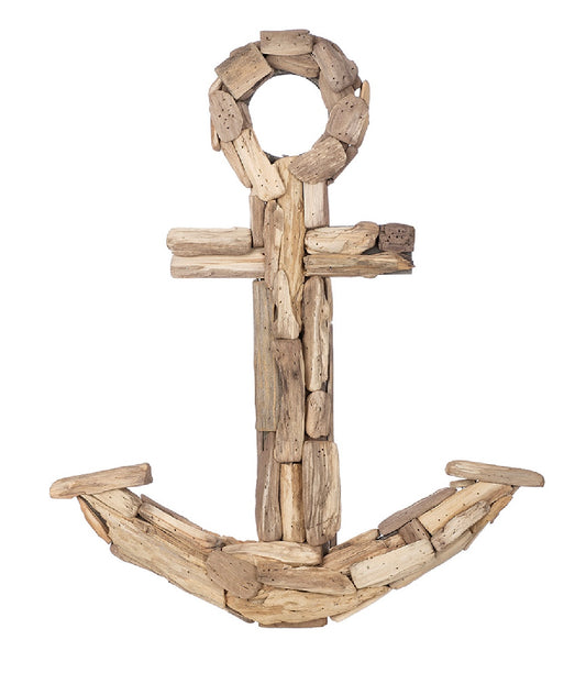 Wandobjekt Anker aus Holz 60 cm von Gilde - maritime Dekoration