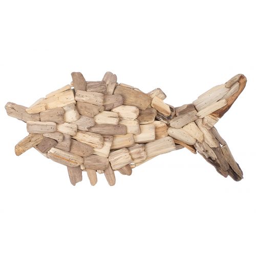 Maritime Dekofigur Fisch aus Holz von Gilde - Wanddekoration Wanddeko