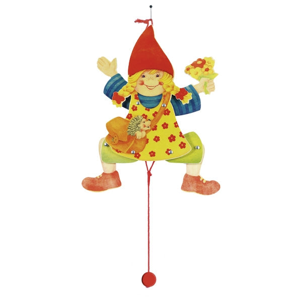 Hampelfigur Mädchen von goki Hampelmann Klassiker Geschenk Baby Kleinkind