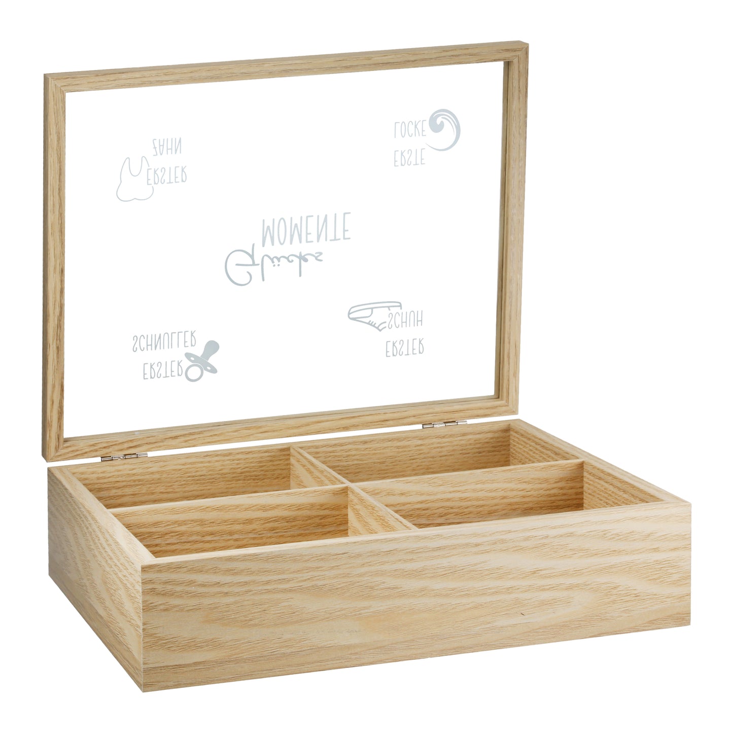 Kästchen zum Aufklappen " Glücksmomente " von Gilde - Kinder Erinnerungen groß werden Geschenkidee - erster Zahn etc.