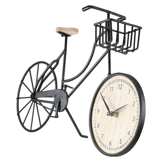 Standuhr Fahrrad aus Metall von Gilde - Geschenkidee Fahrradfahrer Geschenk