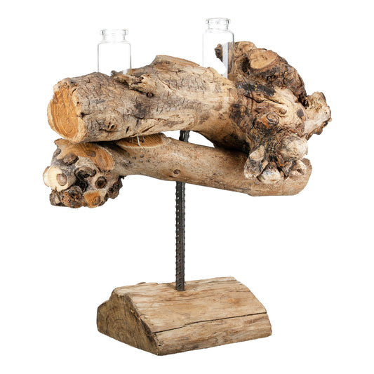 Skulptur aus Holz Bangkok 25cm hoch von Gilde - Hingucker - Holzkerzenständer