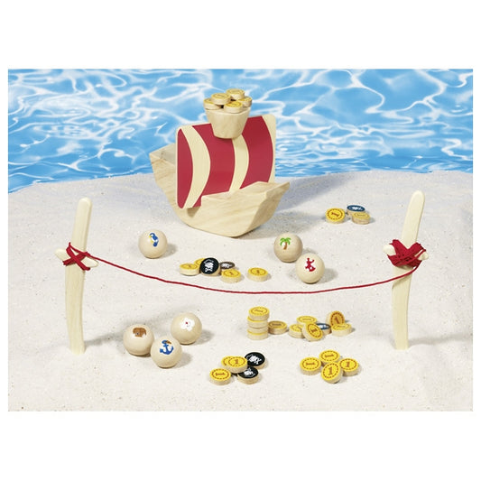 Piratenspiel Captain Koog von goki Holzspiel für Kinder Holz Hochwertige Qualität