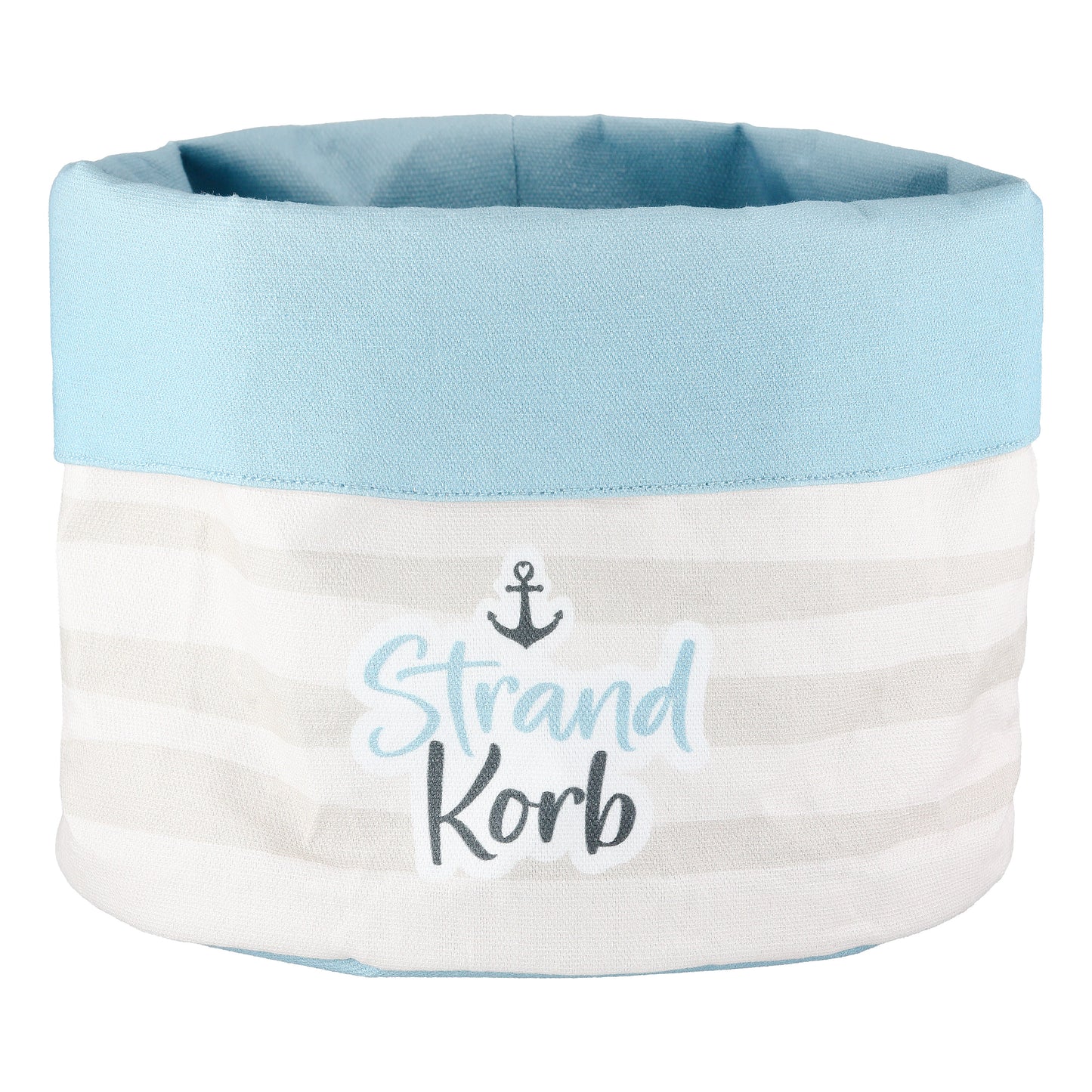 Brotkorb rund "Strandkorb" aus Baumwolle von Gilde - nordische Dekoration