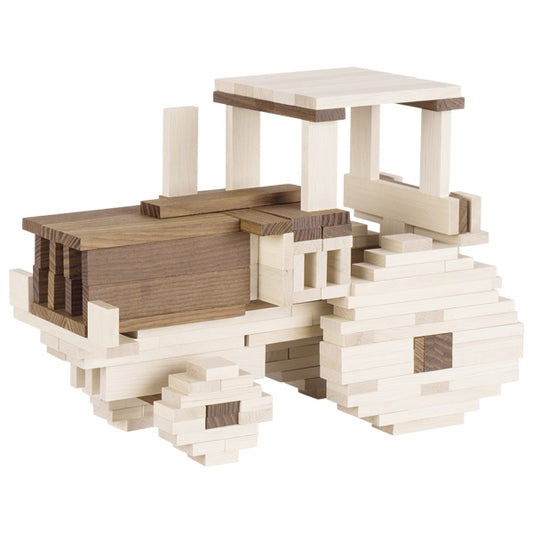 Bausteine II, goki nature 200 Holzbausteine - Naturholz für Kinder Bauen Steine