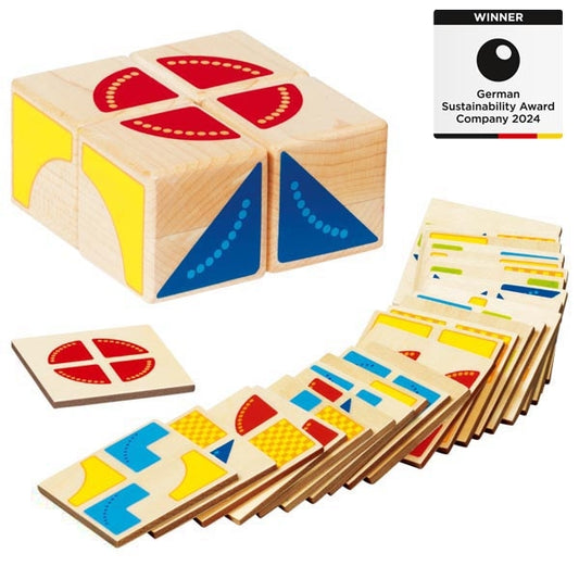 Legespiel Kubus von goki Holz Holzspielzeug alles aus Holz für Kinder Spiel