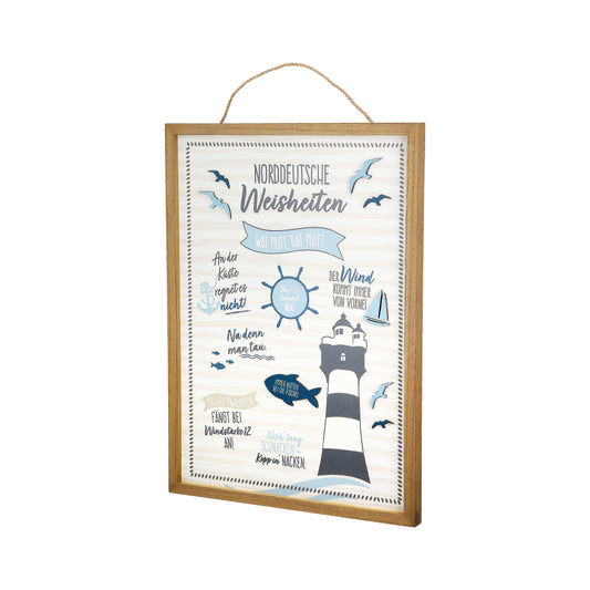 Bild rechteckig Norddeutsche Weisheiten von Gilde - ideales Geschenk aus dem Norden