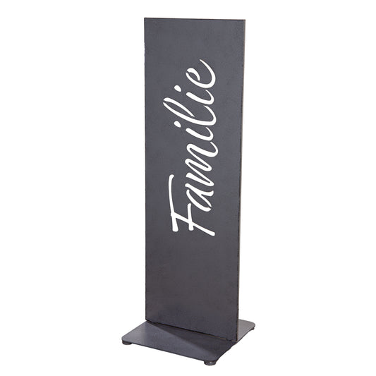 Standrelief Aufsteller Familie aus Metall 72cm Hoch von Gilde - Hingucker - Geschenkidee für alle Anlässe