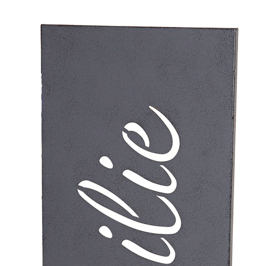 Standrelief Aufsteller Familie aus Metall 72cm Hoch von Gilde - Hingucker - Geschenkidee für alle Anlässe