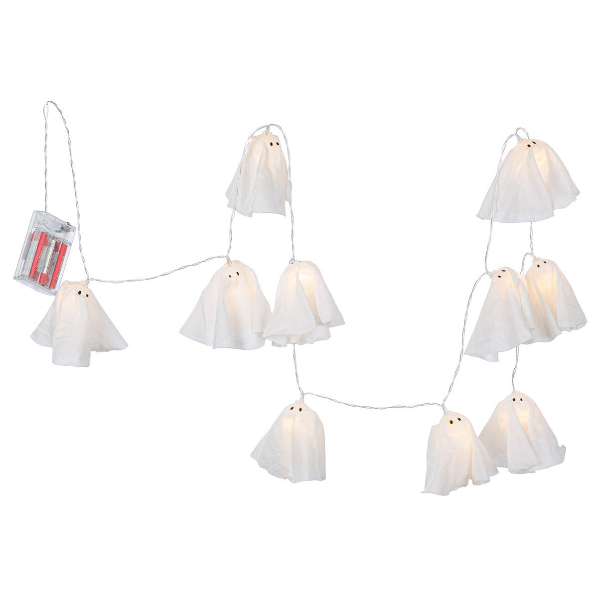 Lichterkette „Halloween“ von Gilde – LED Lichterkette mit Gespenstermotiv 160 cm