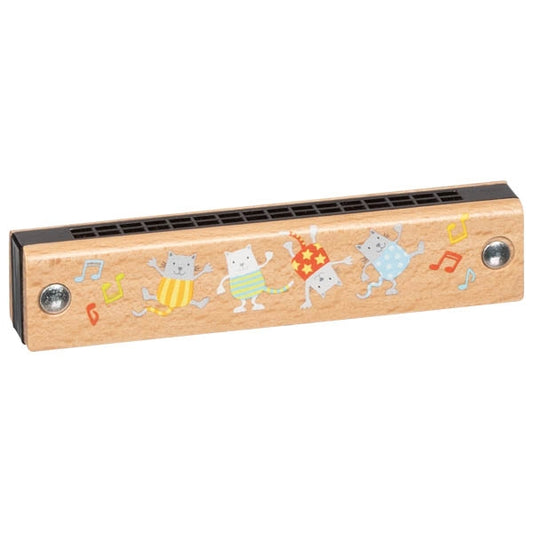 Mundharmonika von goki Holzinstrument aus Holz für Kinder erstes Musikinstrument