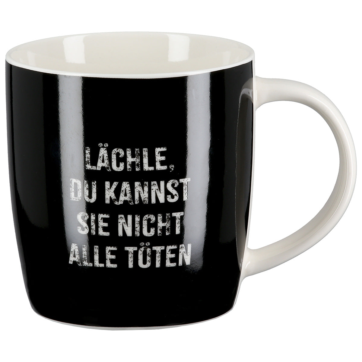 Tasse "Lächle, du kannst sie nicht alle töten" von Gilde