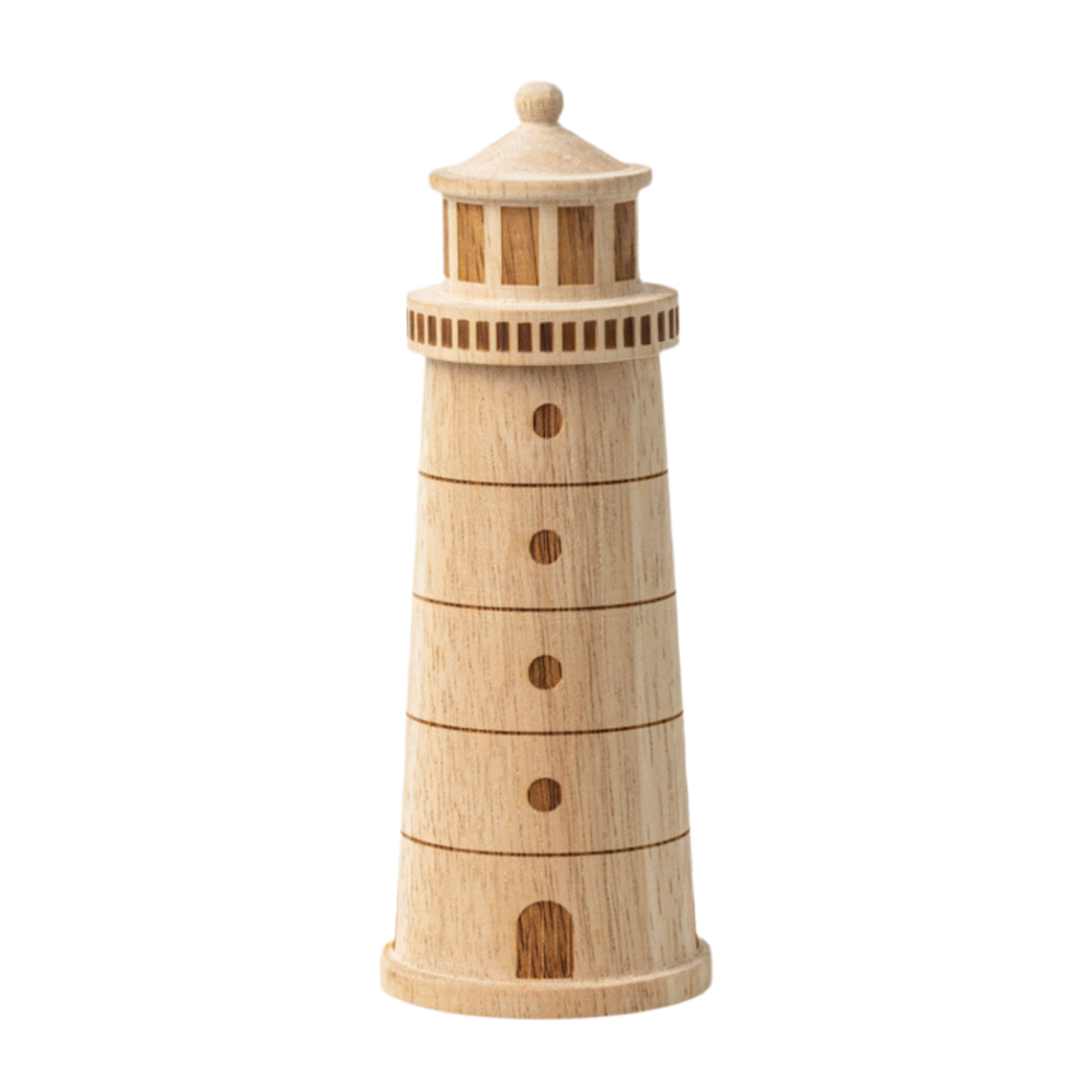 Maritime Gewürzmühle aus Holz " Leuchtturm " von räder design