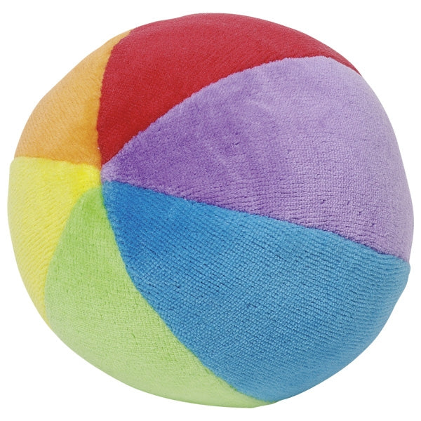 Ball mit Rassel von goki Babyball Rasselball Stoffball für Baby