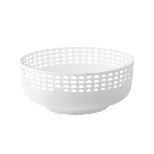 Schale aus Porzellan mit Lochmuster von räder design HIGHLIGHT