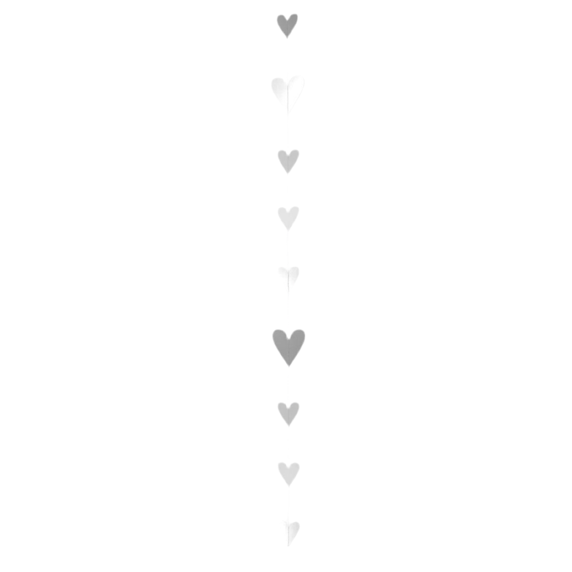 Girlande " Silberherzen " von räder design Papiergirlande