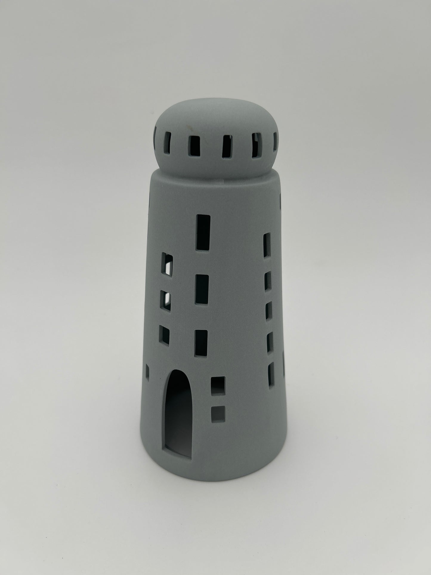 Leuchtturm Grau von räder design - Neuheit 2026 - D.9cm H.19,3cm