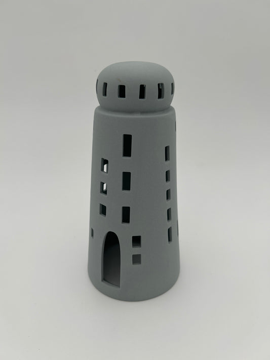 Leuchtturm Grau von räder design - Neuheit 2026 - D.9cm H.19,3cm