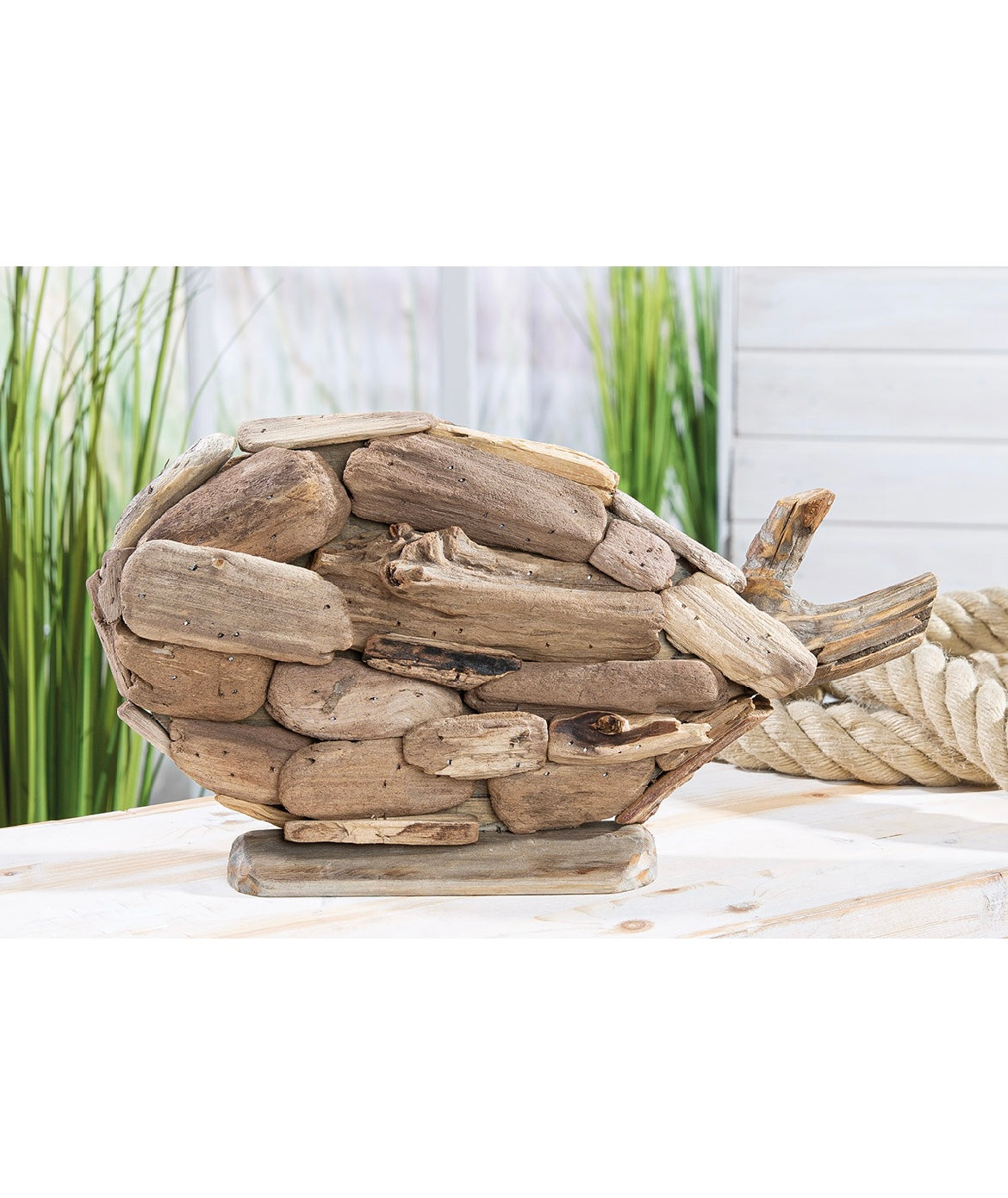 Dekofigur Fisch aus Holz von Gilde - maritime Dekoration