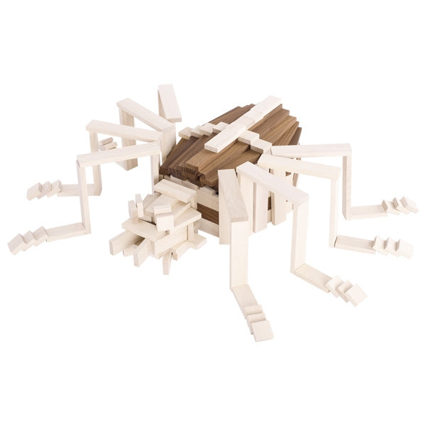 Bausteine II, goki nature 200 Holzbausteine - Naturholz für Kinder Bauen Steine