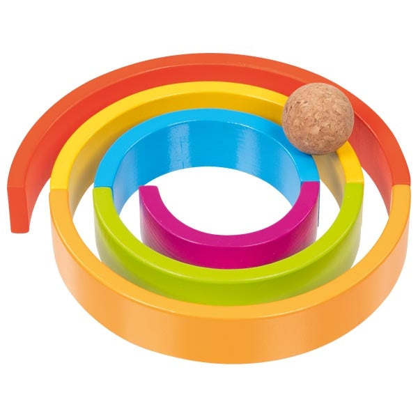 Bausteinkasten Kunterbunt von goki Holzspielzeug Holzsteine für Kinder