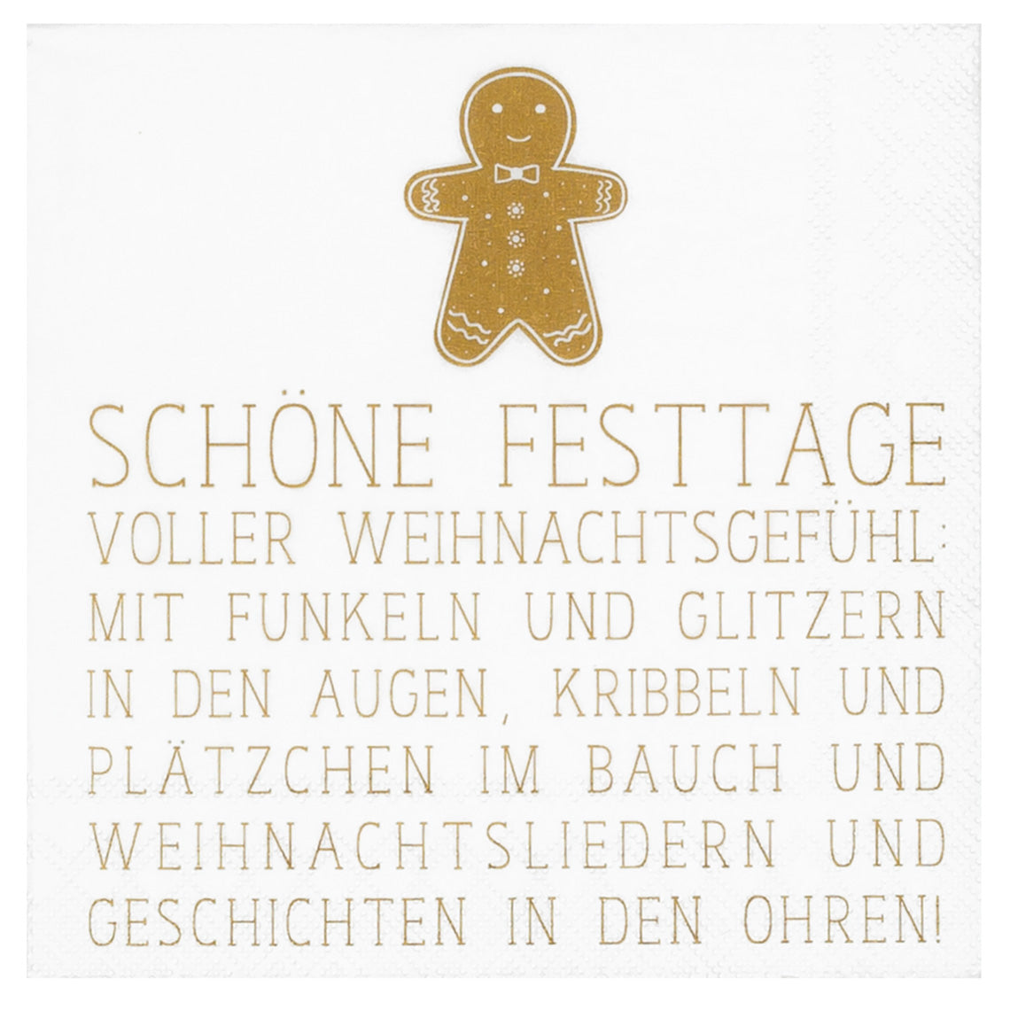 Cocktailserviette 25x25 cm "Schöne Festtage" von räder design - Weihnachten Weihnachtsdekoration