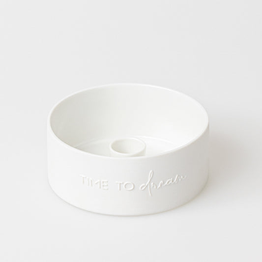 Porcelain wreath (small) for a 1 candle " Time to dream " by räder design