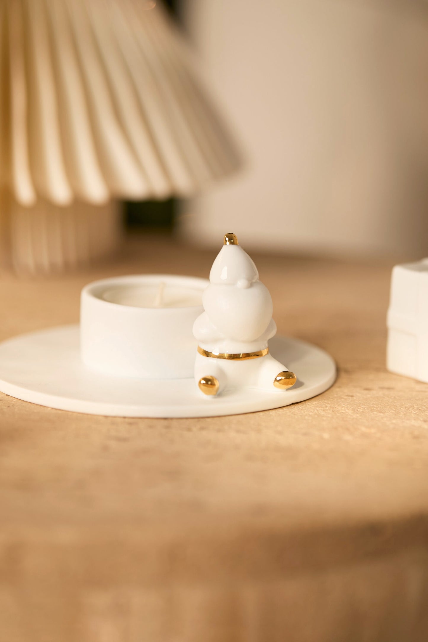 Teelichthalter Santas Päuschen Highlight Weihnachtszeit von räder design D.11,5cm H.5,3cm