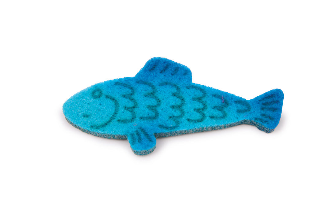 Kiste mit 24 Fischen aus Filz für Kinderküchen/Kinderkaufläden von small foot