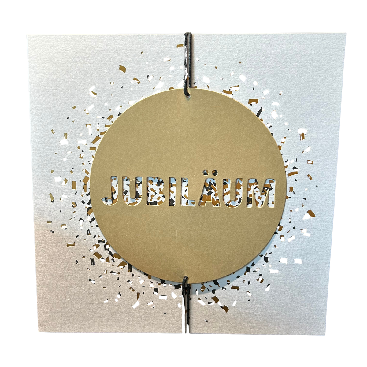 Karte zum Jubiläum XL 17x17cm mit Umschlag von räder design